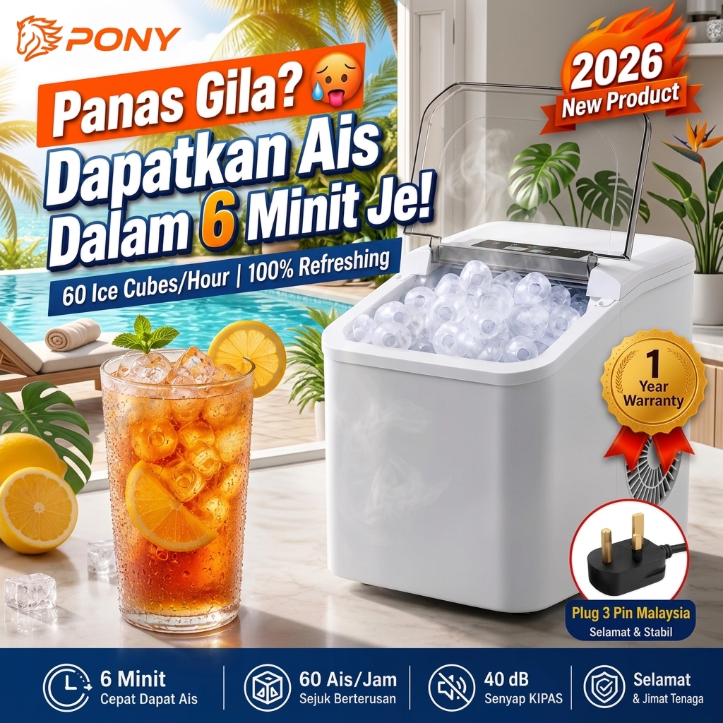 PONY Ice Maker Machine