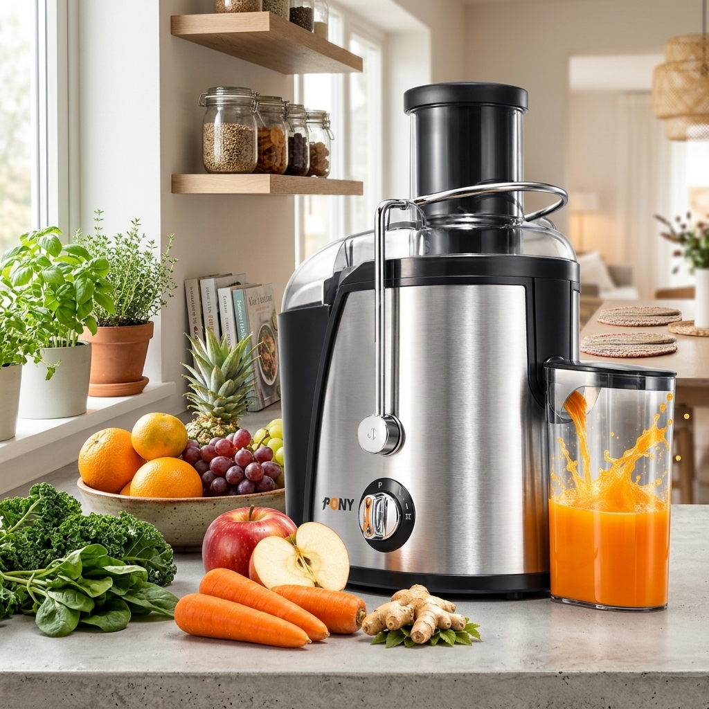 PONY 800W Stainless Steel Electric Juicer Machine 