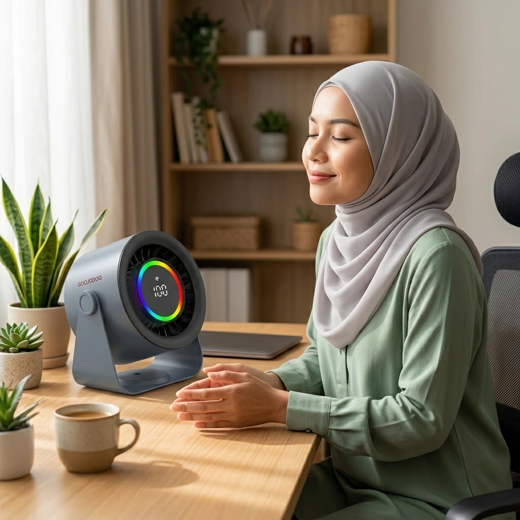 GOOJODOQ USB Desk Fan