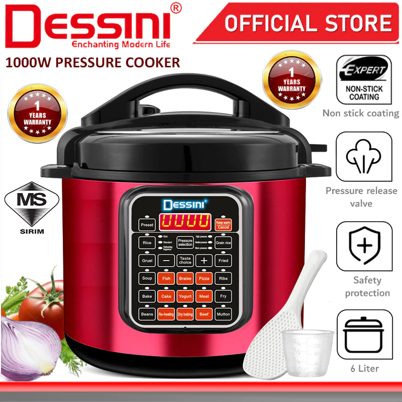 DESSINI ITALY 25 IN 1 Electric Digital Pressure Cooker 