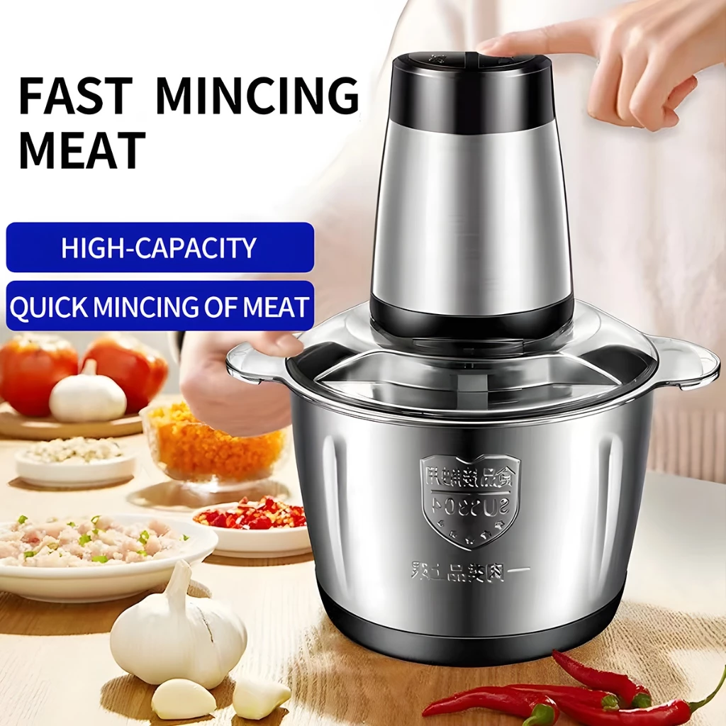 KECREA Electric Stainless Steel Meat Grinder (2L)
