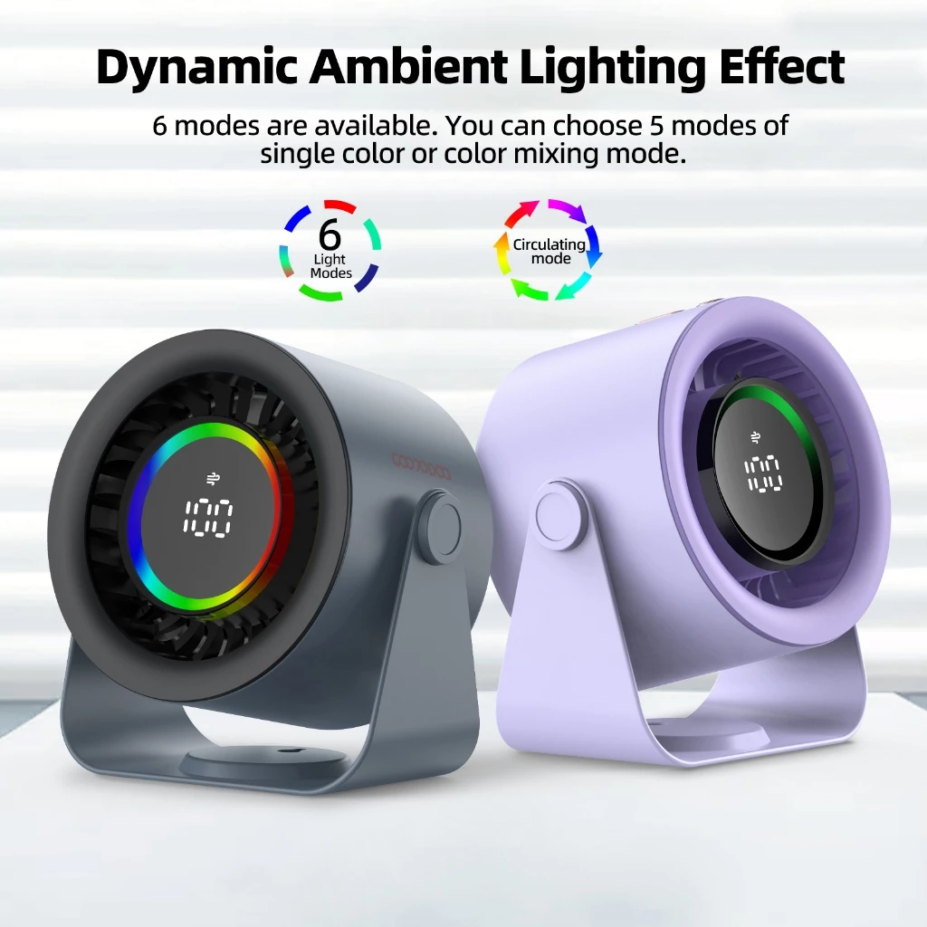 GOOJODOQ USB Desk Fan